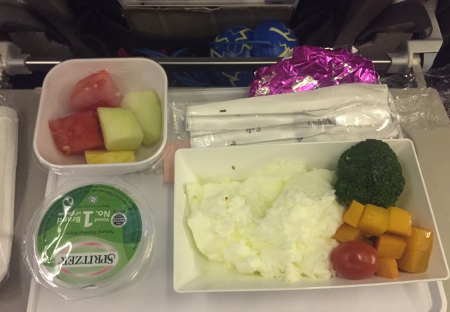travel, Plane food, diabetic plane meal, egg white omelette