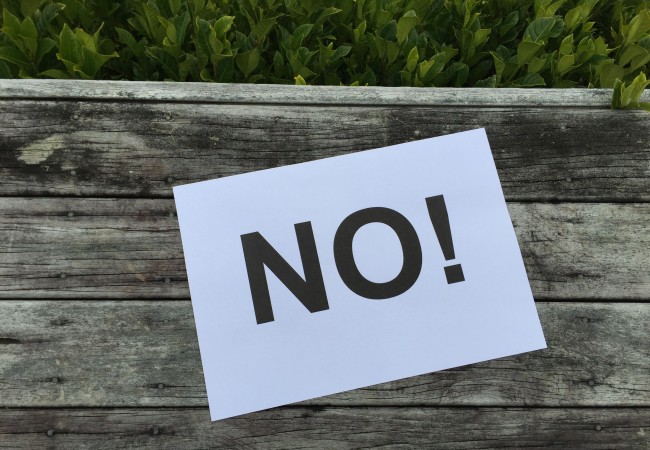 The fine art of saying no